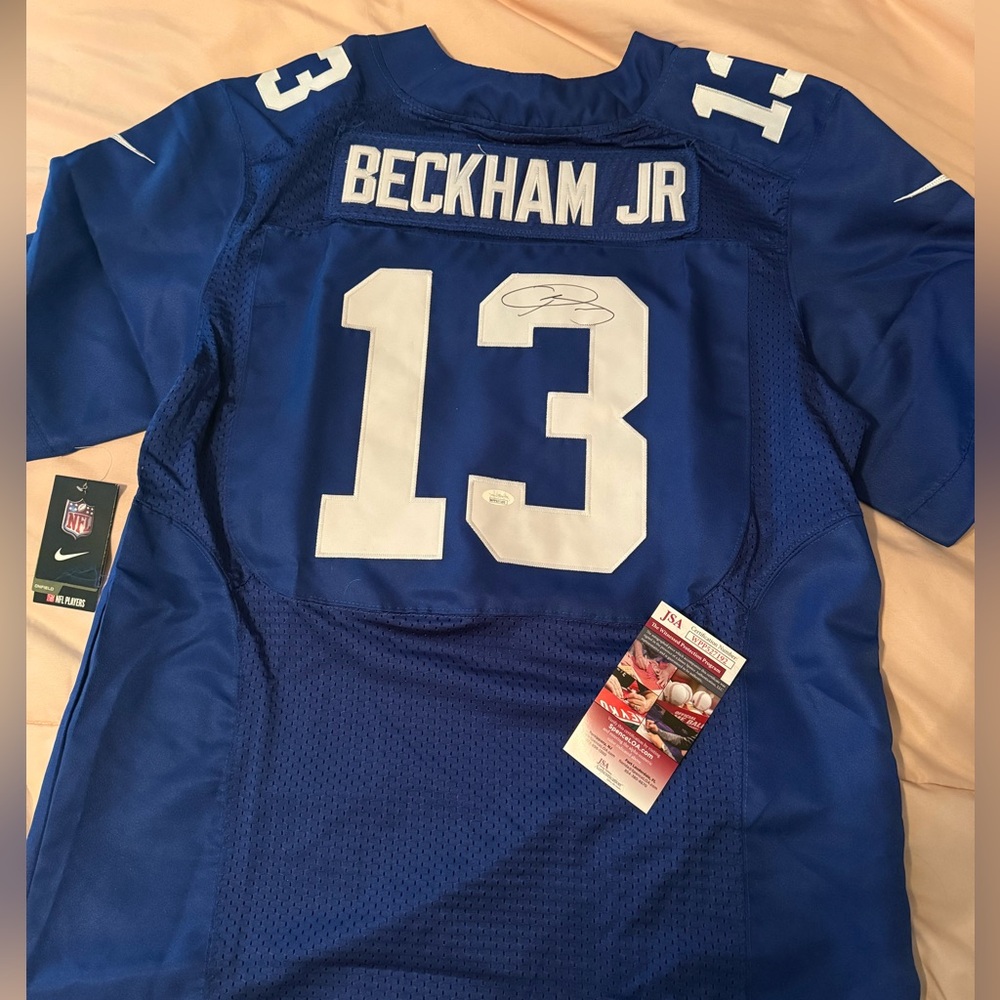 Giants Odell Beckham Jr signed Jersey